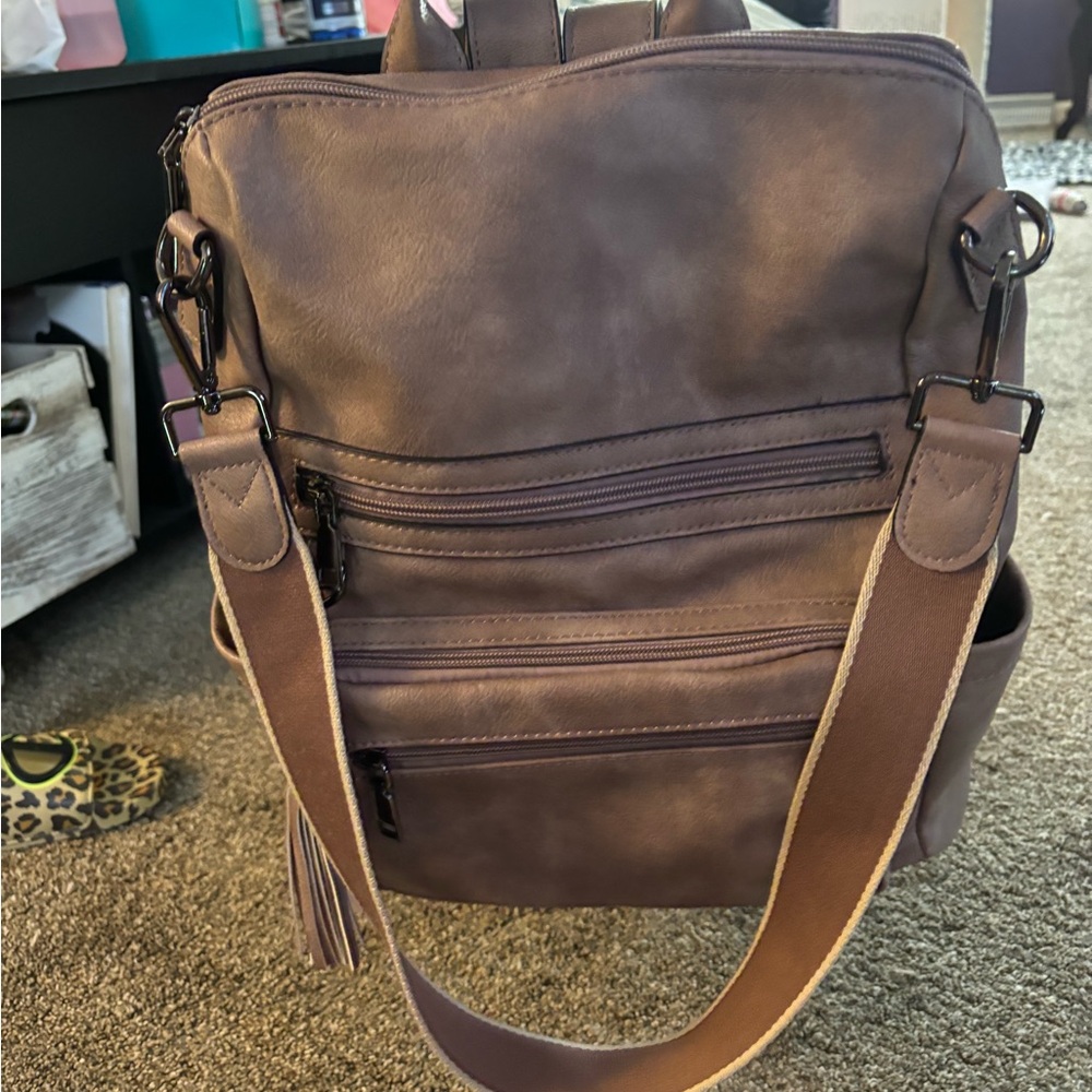 Purple backpack